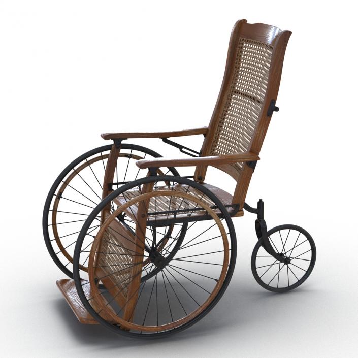 3D Vintage Wheelchair model