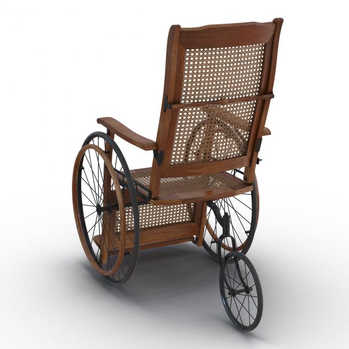 3D Vintage Wheelchair model