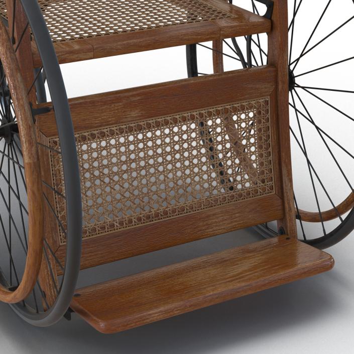 3D Vintage Wheelchair model