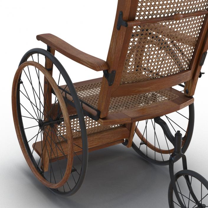 3D Vintage Wheelchair model