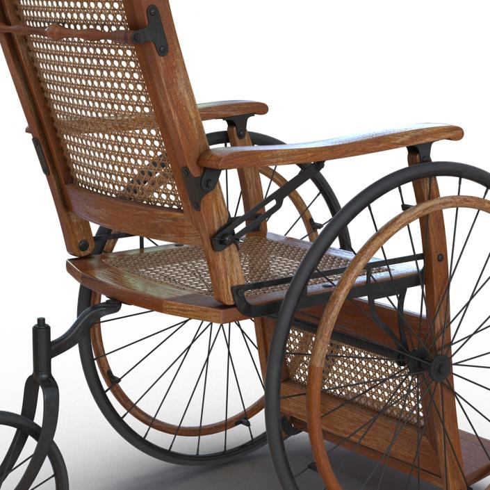 3D Vintage Wheelchair model