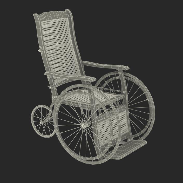 3D Vintage Wheelchair model