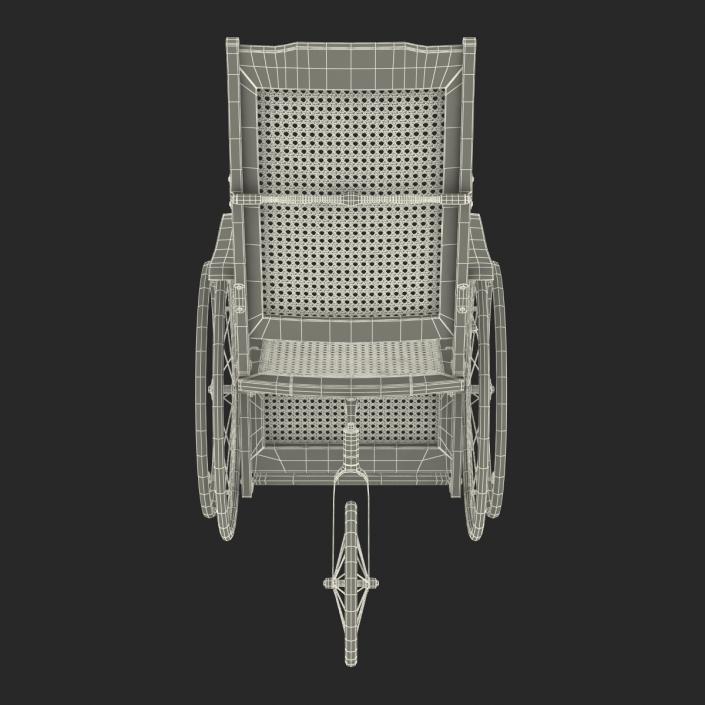 3D Vintage Wheelchair model