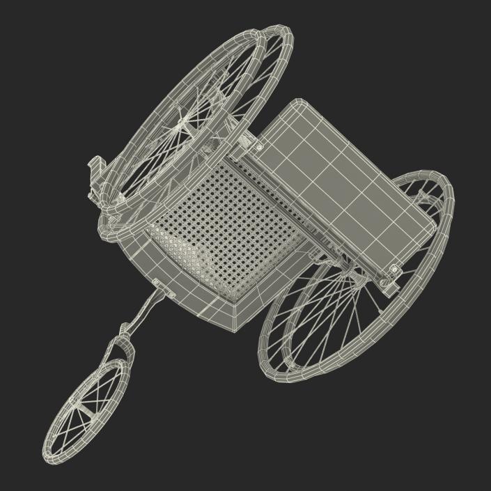 3D Vintage Wheelchair model