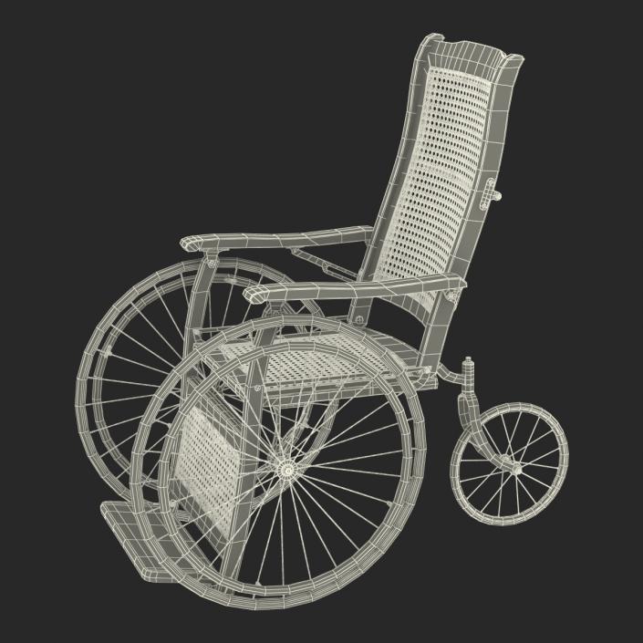 3D Vintage Wheelchair model