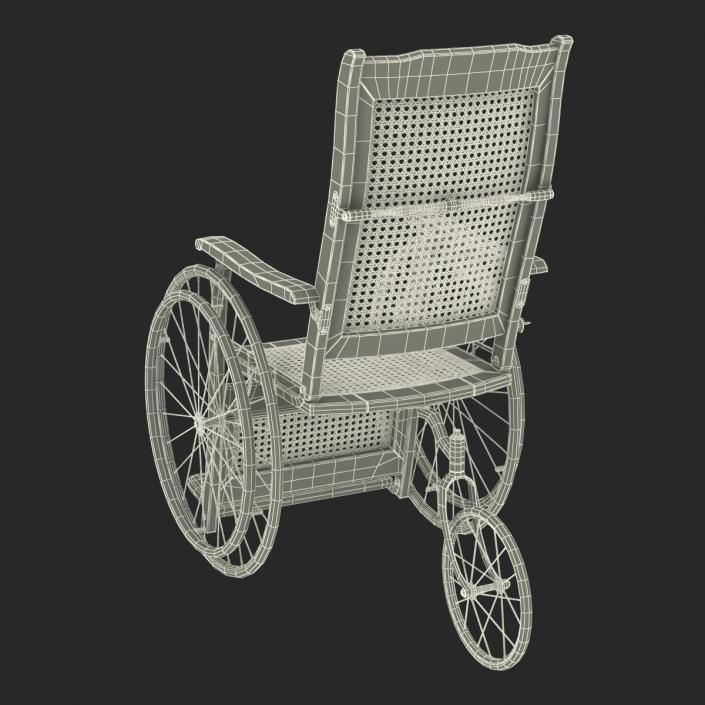 3D Vintage Wheelchair model