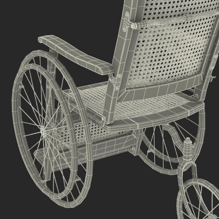 3D Vintage Wheelchair model