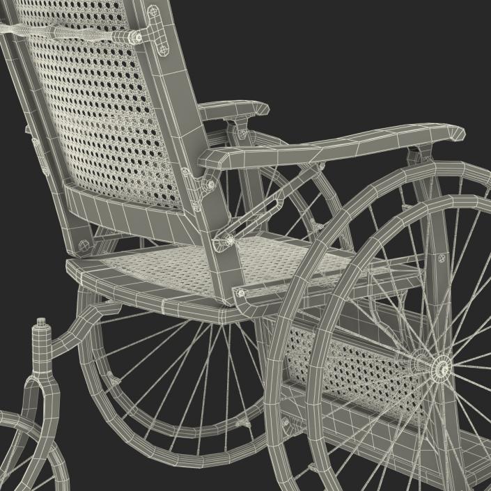 3D Vintage Wheelchair model