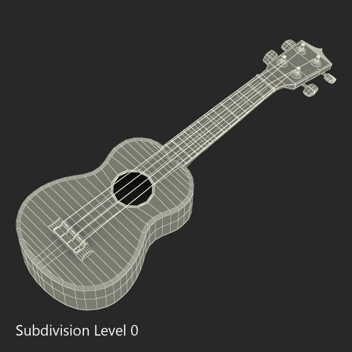 Ukulele 3D model