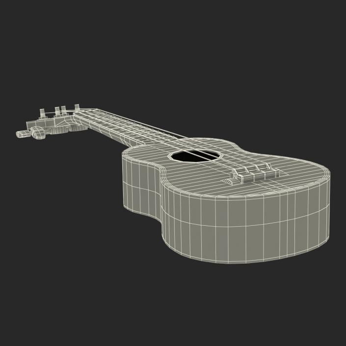 Ukulele 3D model