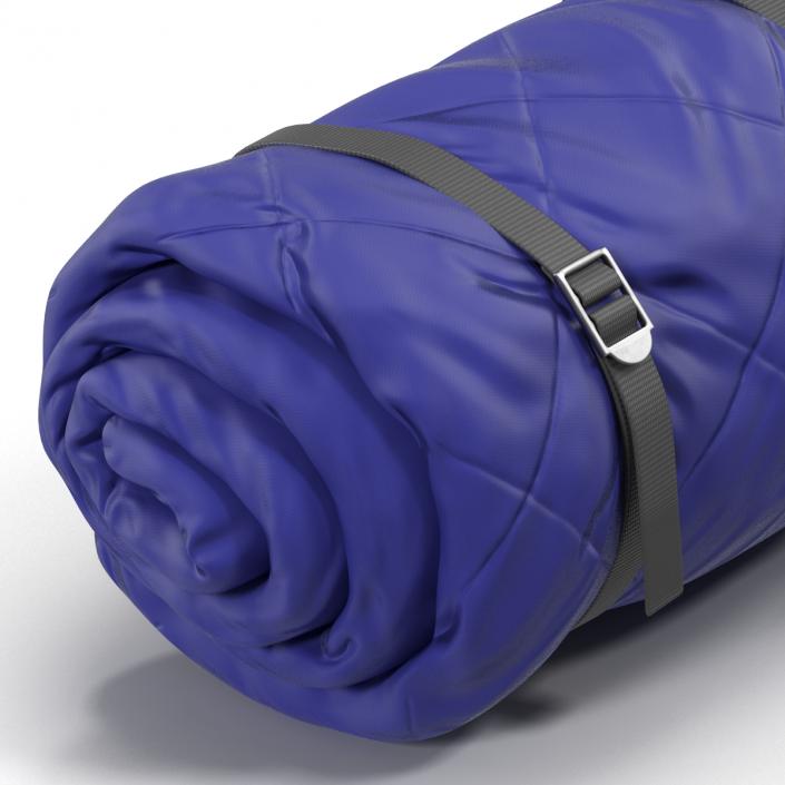 Folded Blue Sleeping Bag 3D model