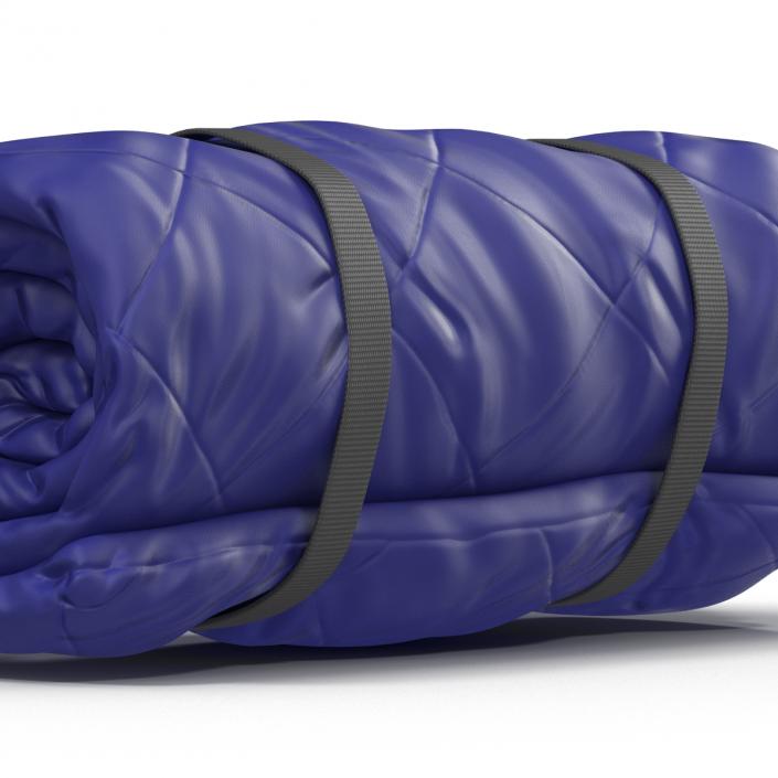 Folded Blue Sleeping Bag 3D model