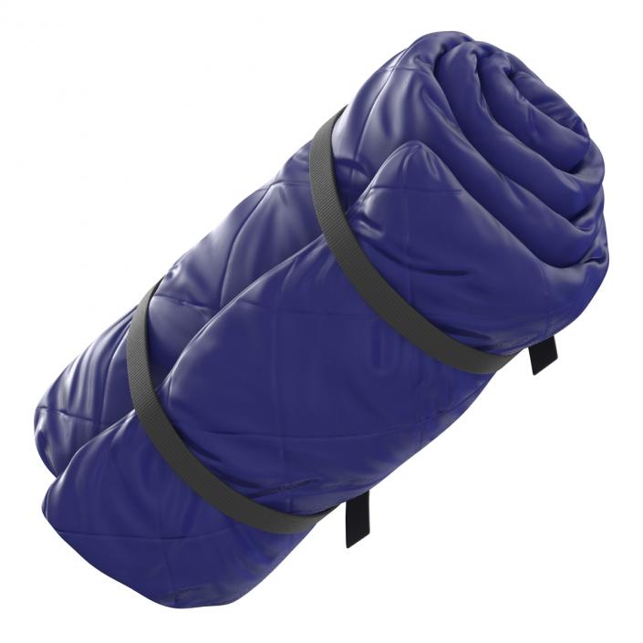 Folded Blue Sleeping Bag 3D model