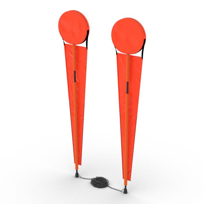 3D model Football Down Marker