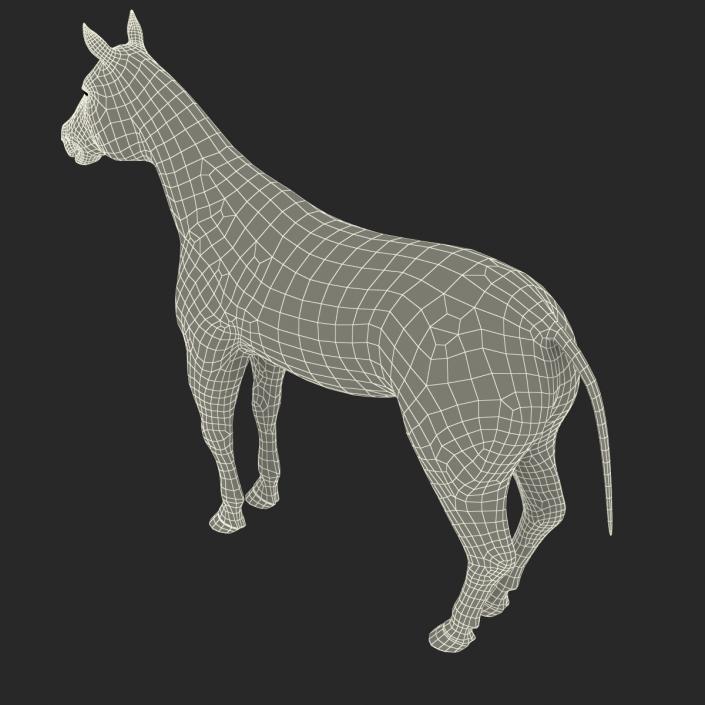 3D Horse with Fur 2