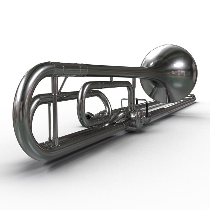 3D model Trombone Silver