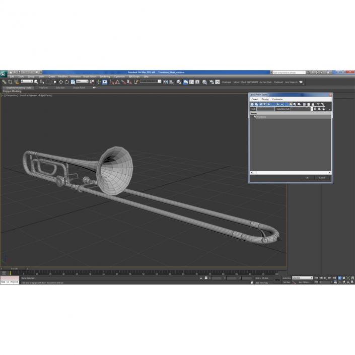 3D model Trombone Silver