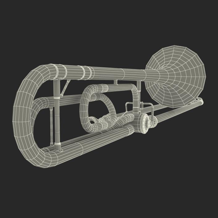 3D model Trombone Silver