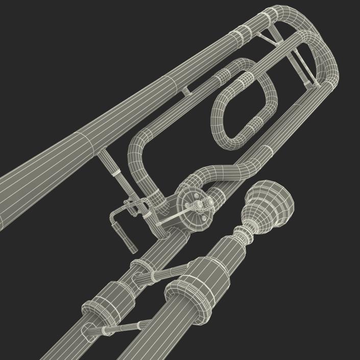 3D model Trombone Silver