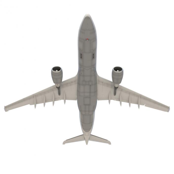 3D model Jet Airliner Airbus A330-200 Lufthansa Rigged