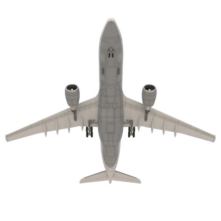 3D model Jet Airliner Airbus A330-200 Lufthansa Rigged