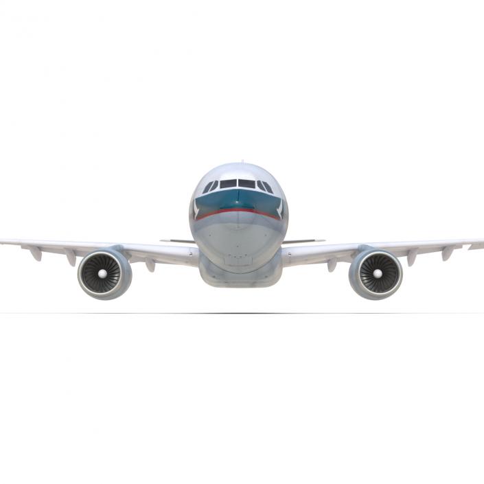 Jet Airliner Airbus A330-200 Cathay Pacfic Rigged 3D model