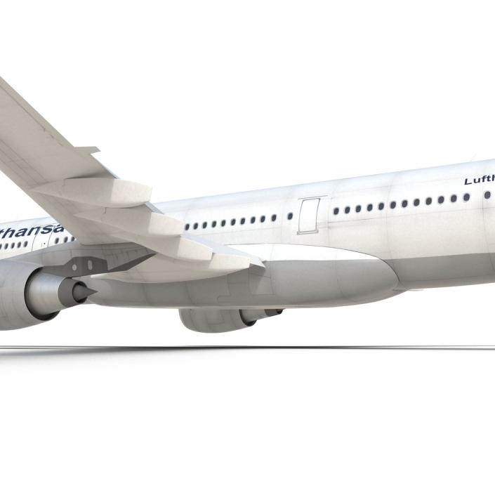 3D model Jet Airliner Airbus A330-200 Lufthansa Rigged