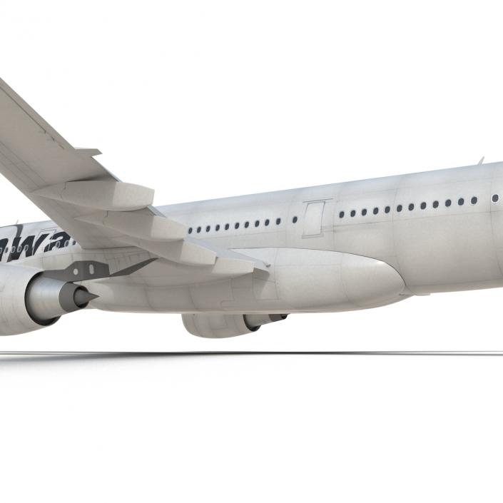 Jet Airliner Airbus A330-200 Northwest Airlines Rigged 3D model