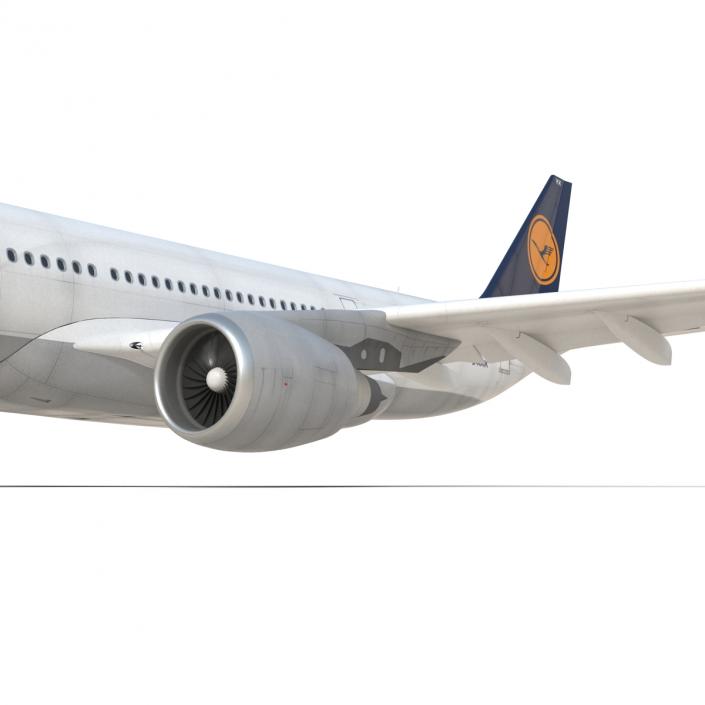 3D model Jet Airliner Airbus A330-200 Lufthansa Rigged