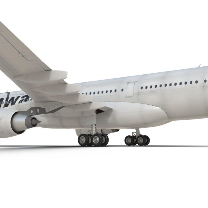 Jet Airliner Airbus A330-200 Northwest Airlines Rigged 3D model