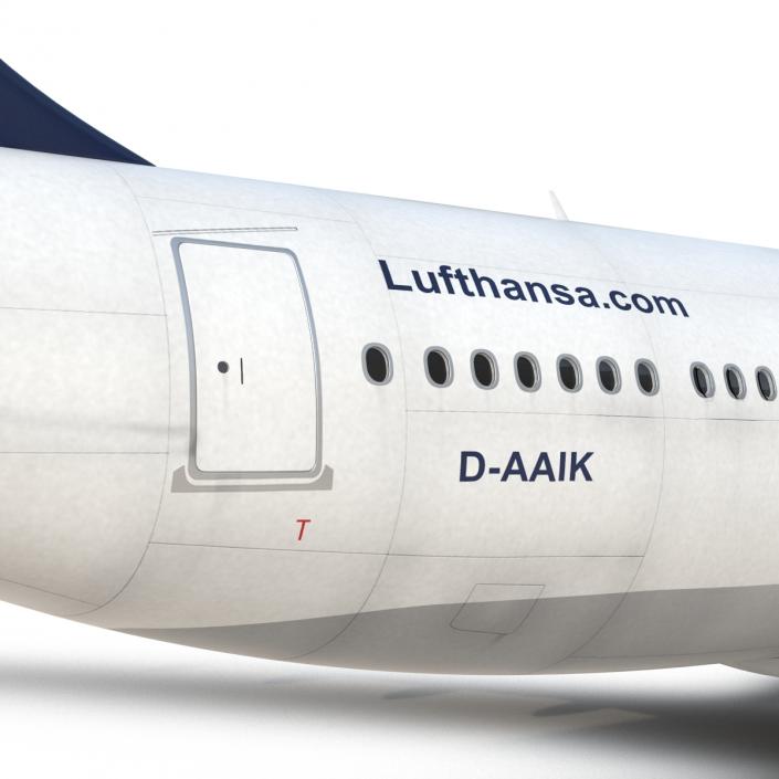 3D model Jet Airliner Airbus A330-200 Lufthansa Rigged