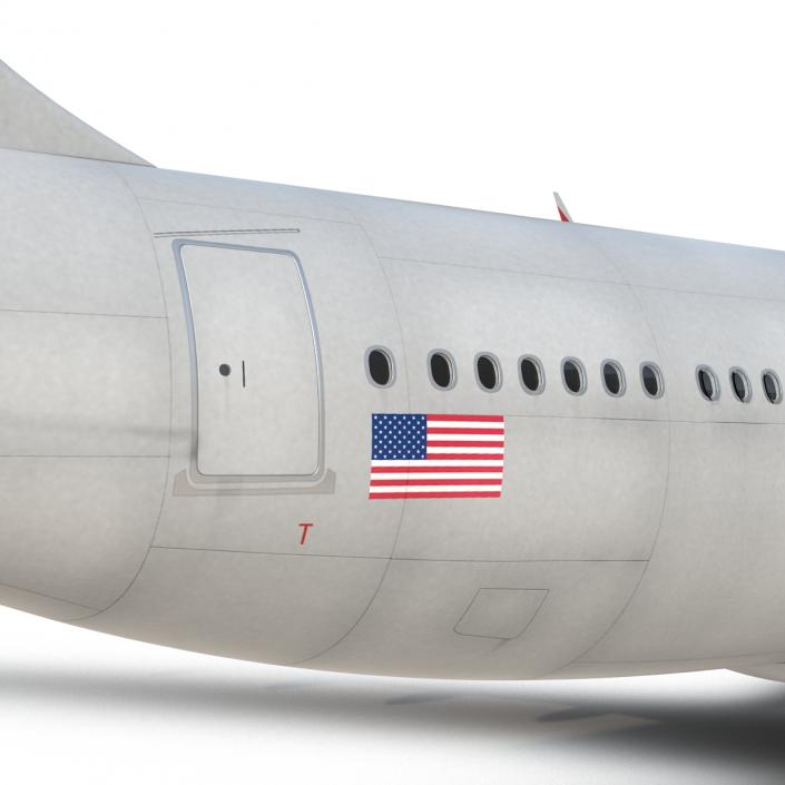 Jet Airliner Airbus A330-200 Northwest Airlines Rigged 3D model