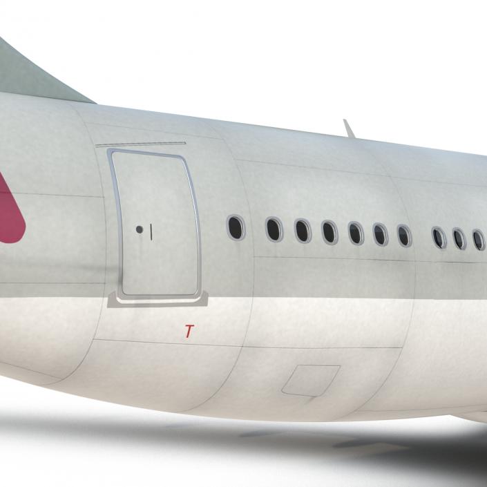 3D Jet Airliner Airbus A330-200 Qatar Rigged