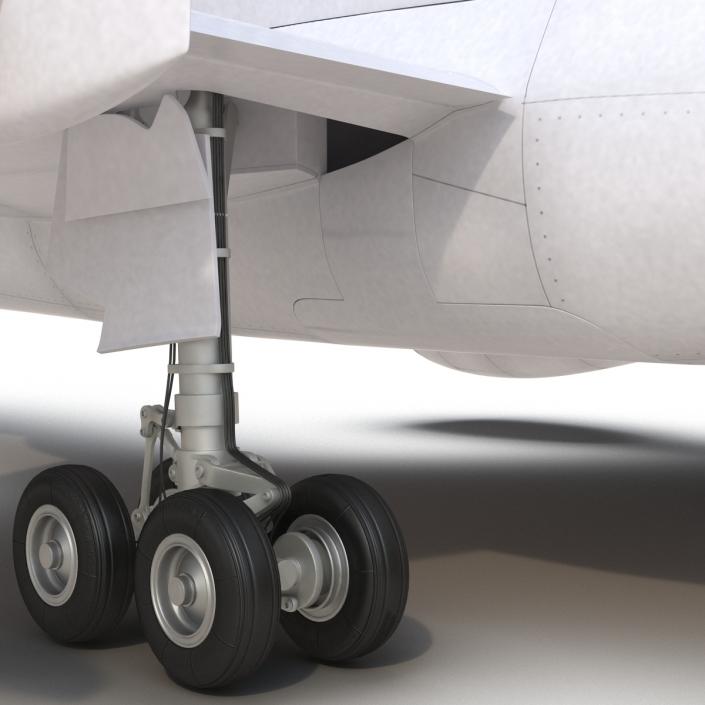 Jet Airliner Airbus A330-200 Emirates Rigged 3D model