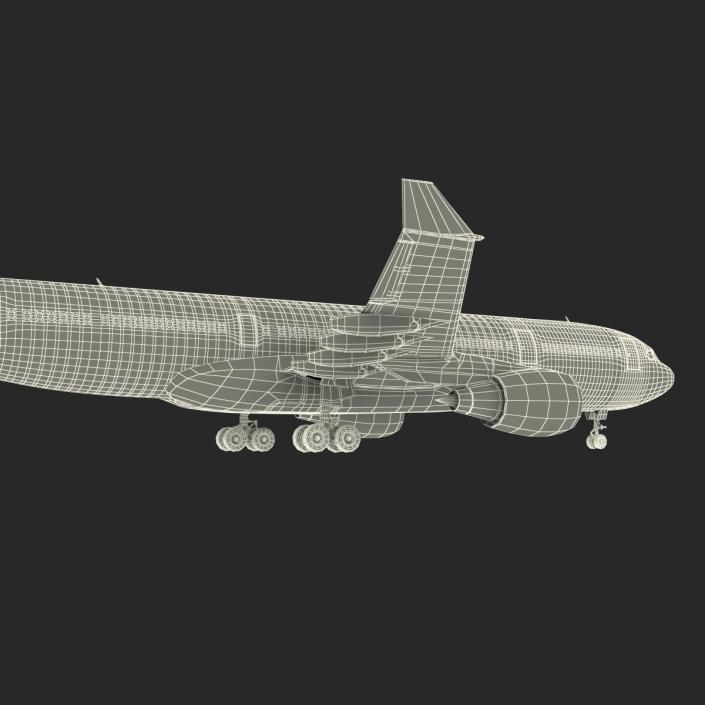 Jet Airliner Airbus A330-200 Northwest Airlines Rigged 3D model