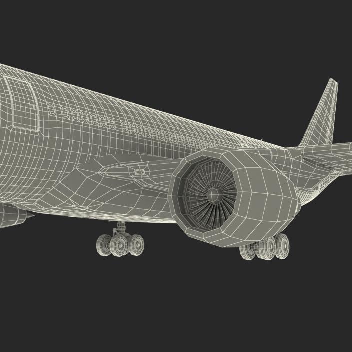 3D model Jet Airliner Airbus A330-200 Lufthansa Rigged