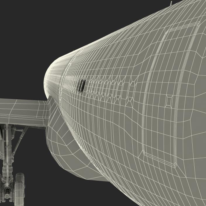 3D model Jet Airliner Airbus A330-200 Lufthansa Rigged