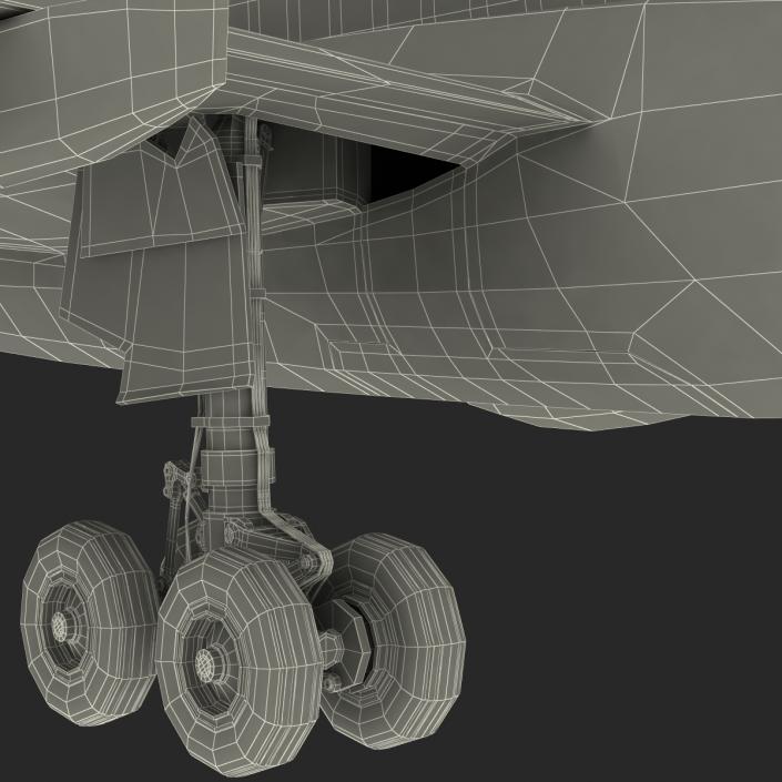 3D model Jet Airliner Airbus A330-200 Lufthansa Rigged