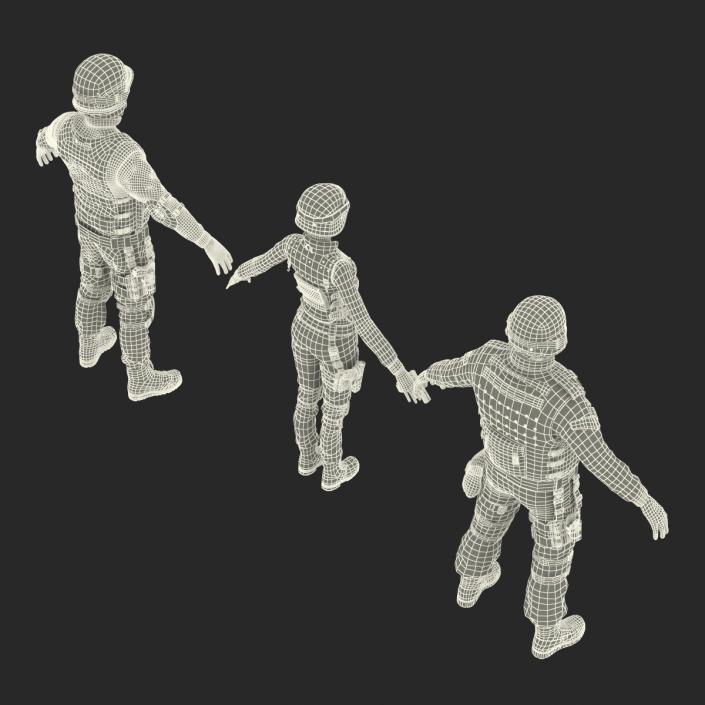 3D model SWAT Rigged Policemans 3D Models Collection 2