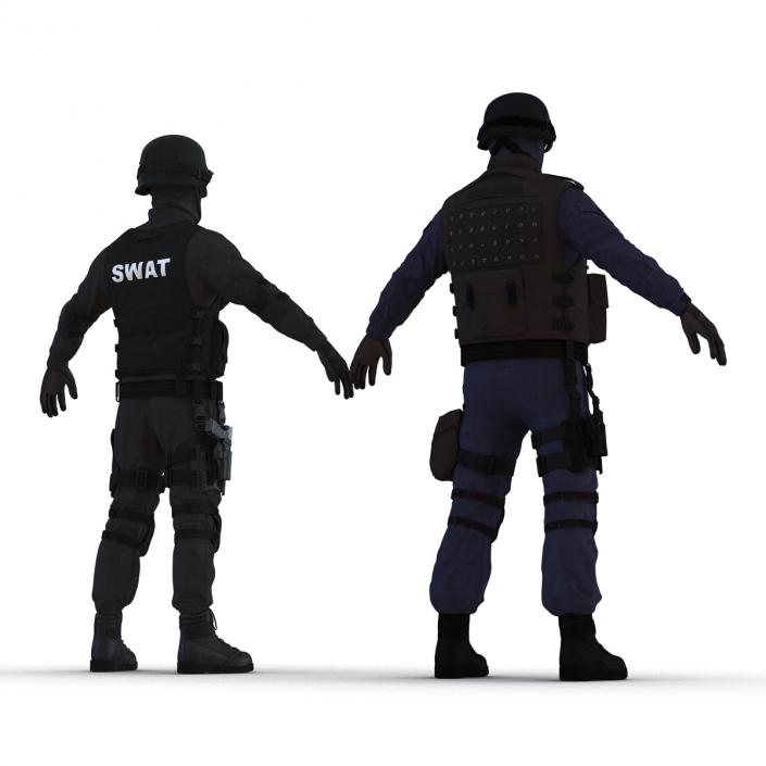 3D model SWAT Rigged Policemans 3D Models Collection 3