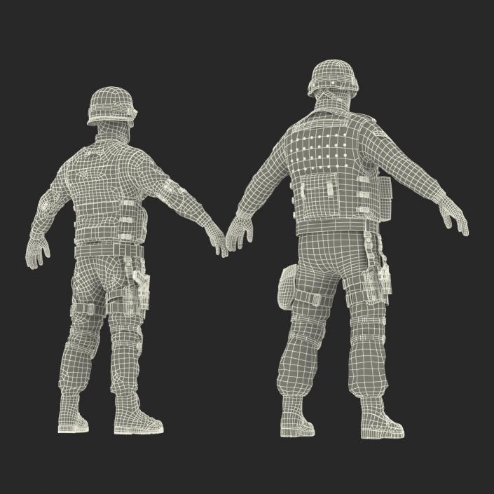 3D model SWAT Rigged Policemans 3D Models Collection 3