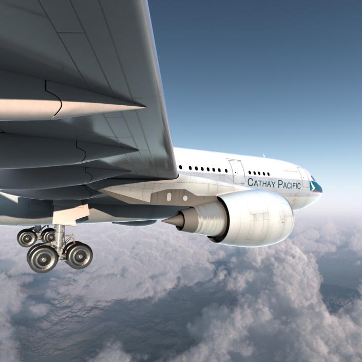 3D model Airbus A330-P2F Cathay Pacific