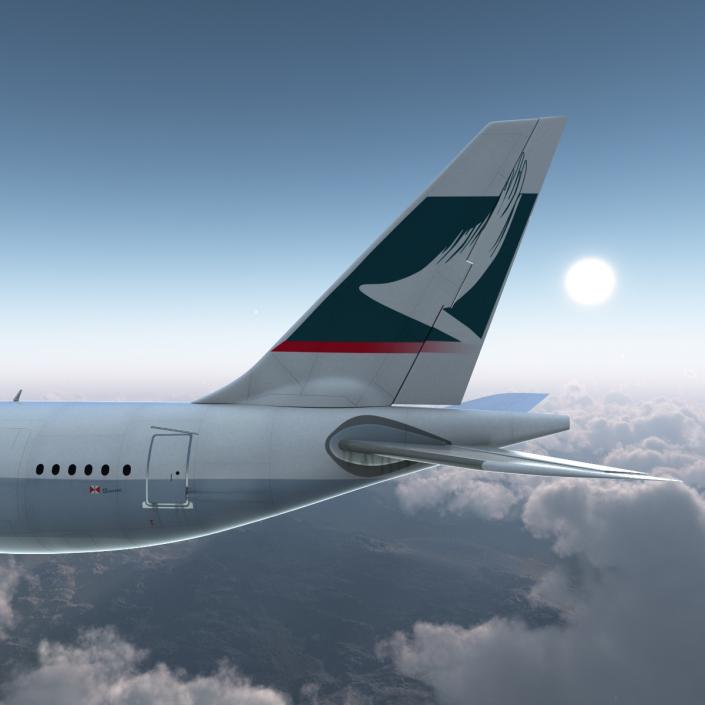 3D model Airbus A330-P2F Cathay Pacific