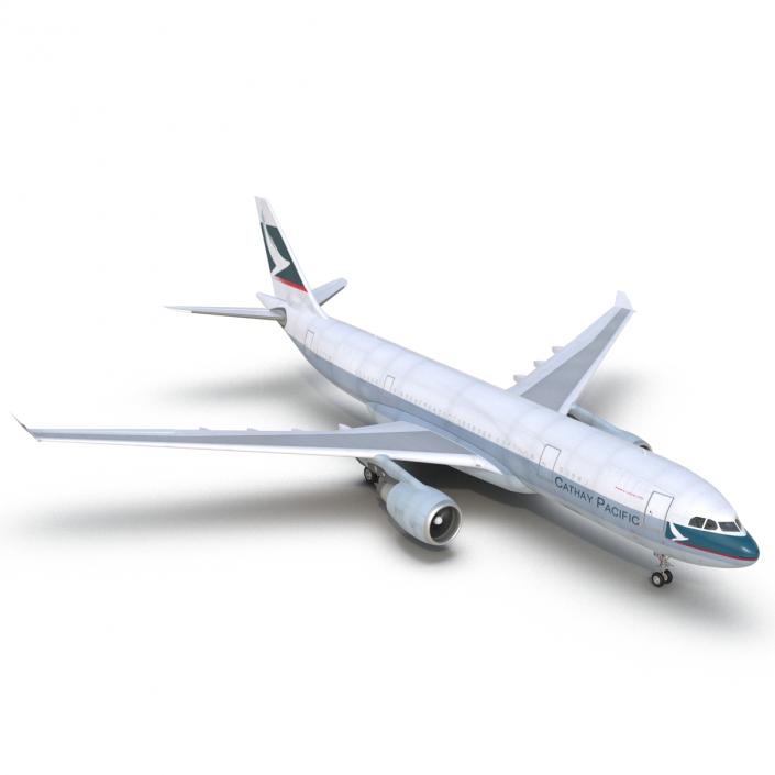 3D model Airbus A330-P2F Cathay Pacific