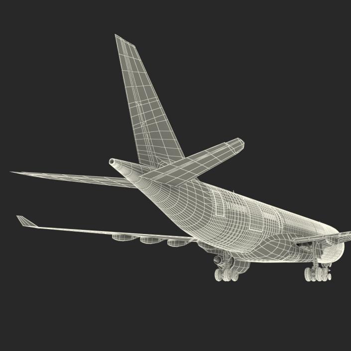 3D model Airbus A330-P2F Cathay Pacific