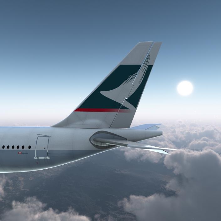 Airbus A330 P2F Cathay Pacific Rigged 3D