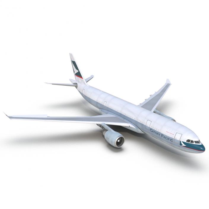 Airbus A330 P2F Cathay Pacific Rigged 3D