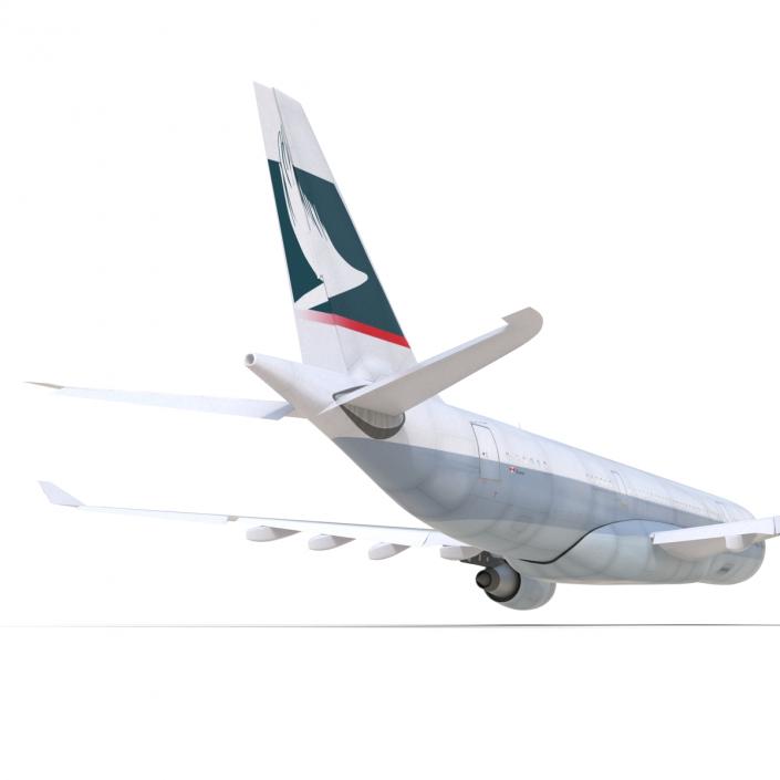 Airbus A330 P2F Cathay Pacific Rigged 3D