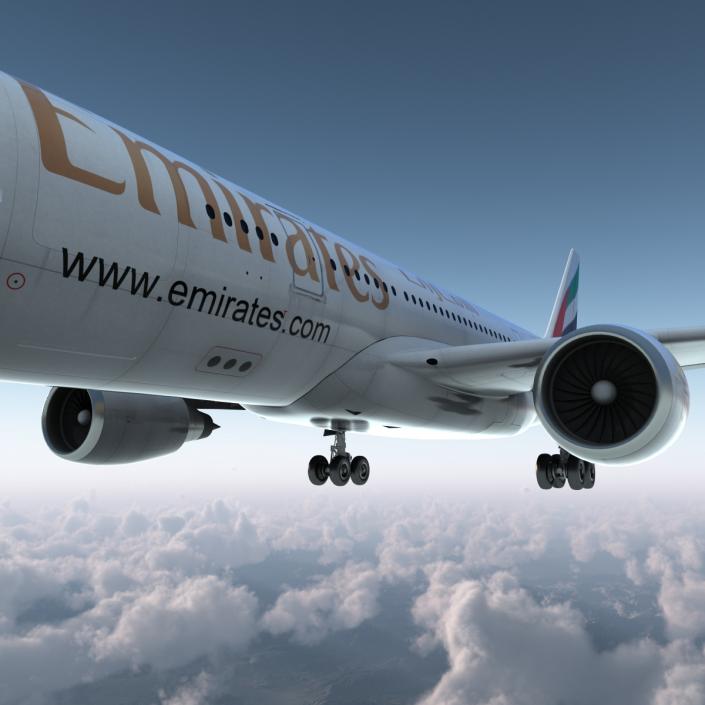 Airbus A330-P2F Emirates 3D model