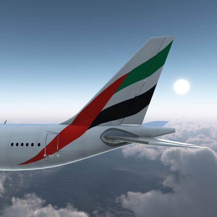 Airbus A330-P2F Emirates 3D model